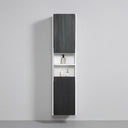 BAI Monza 16-inch Floating Bathroom Side Cabinet with Two Reversible Doors