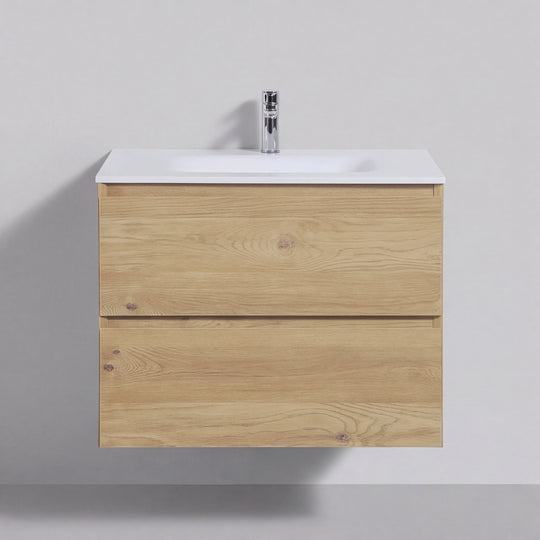 BAI Sonoma 26-inch Floating Bathroom Vanity with Matte White Sink