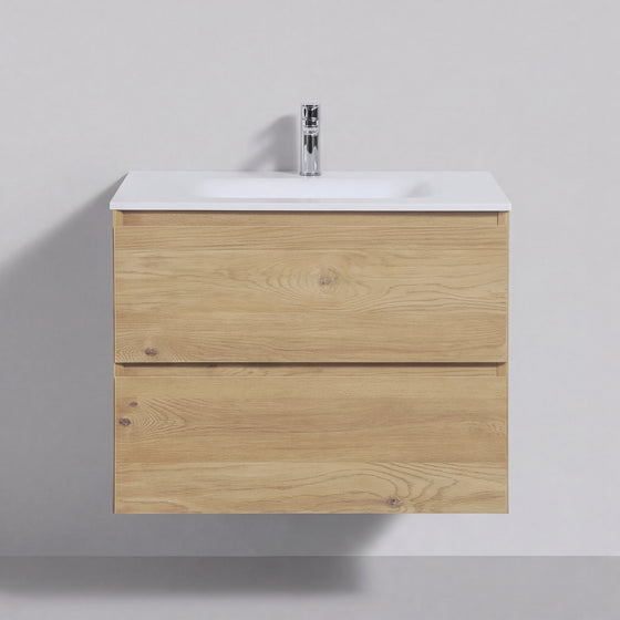 BAI Sonoma 26-inch Floating Bathroom Vanity with Matte White Sink