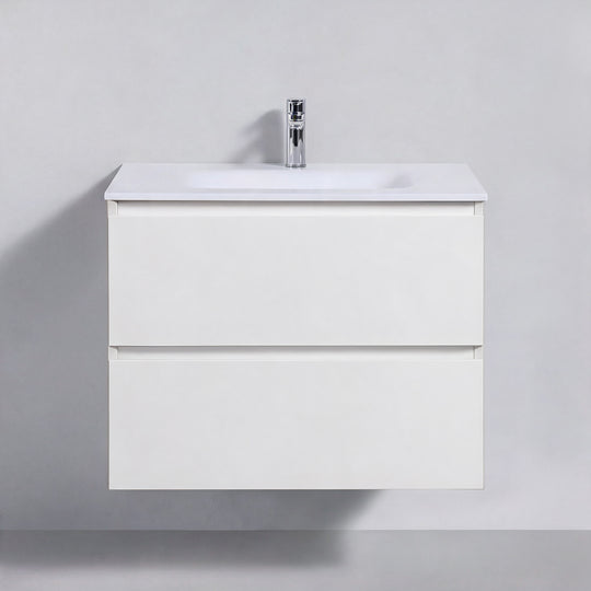 BAI Sonoma 26-inch Floating Bathroom Vanity with Matte White Sink