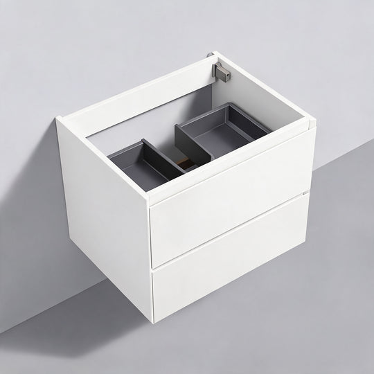 BAI Sonoma 26-inch Floating Bathroom Vanity with Matte White Sink