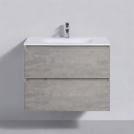 BAI Sonoma 26-inch Floating Bathroom Vanity with Matte White Sink