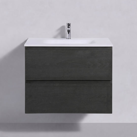 BAI Sonoma 26-inch Floating Bathroom Vanity with Matte White Sink