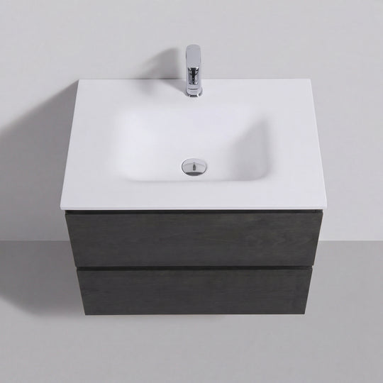 BAI Sonoma 26-inch Floating Bathroom Vanity with Matte White Sink