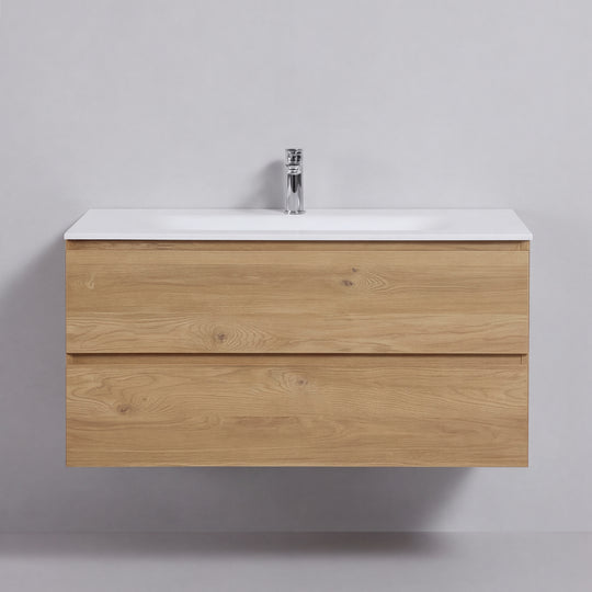 BAI Sonoma 42-inch Floating Bathroom Vanity with Matte White Sink