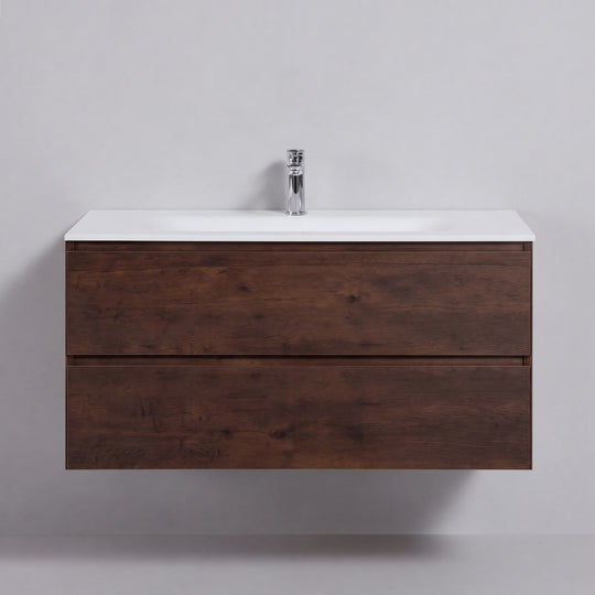 BAI Sonoma 42-inch Floating Bathroom Vanity with Matte White Sink
