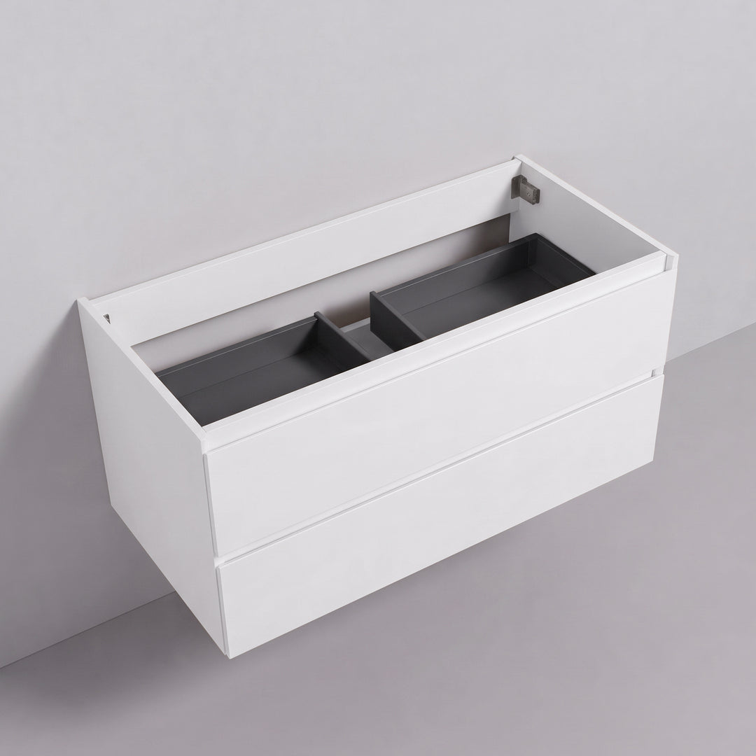 BAI Sonoma 42-inch Floating Bathroom Vanity with Matte White Sink