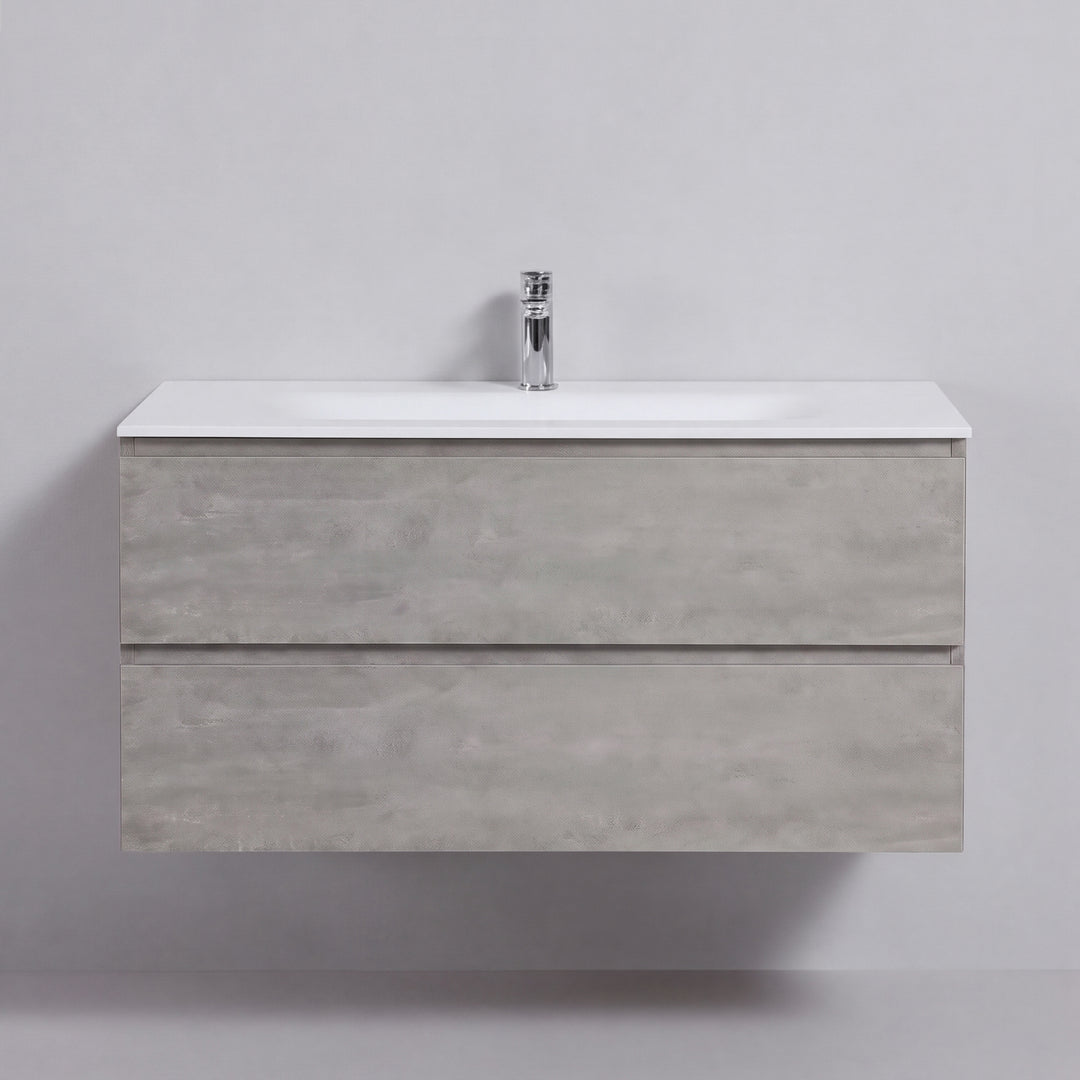 BAI Sonoma 42-inch Floating Bathroom Vanity with Matte White Sink