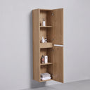 BAI Sonoma 16-inch Floating Bathroom Side Cabinet with Two Reversible Doors