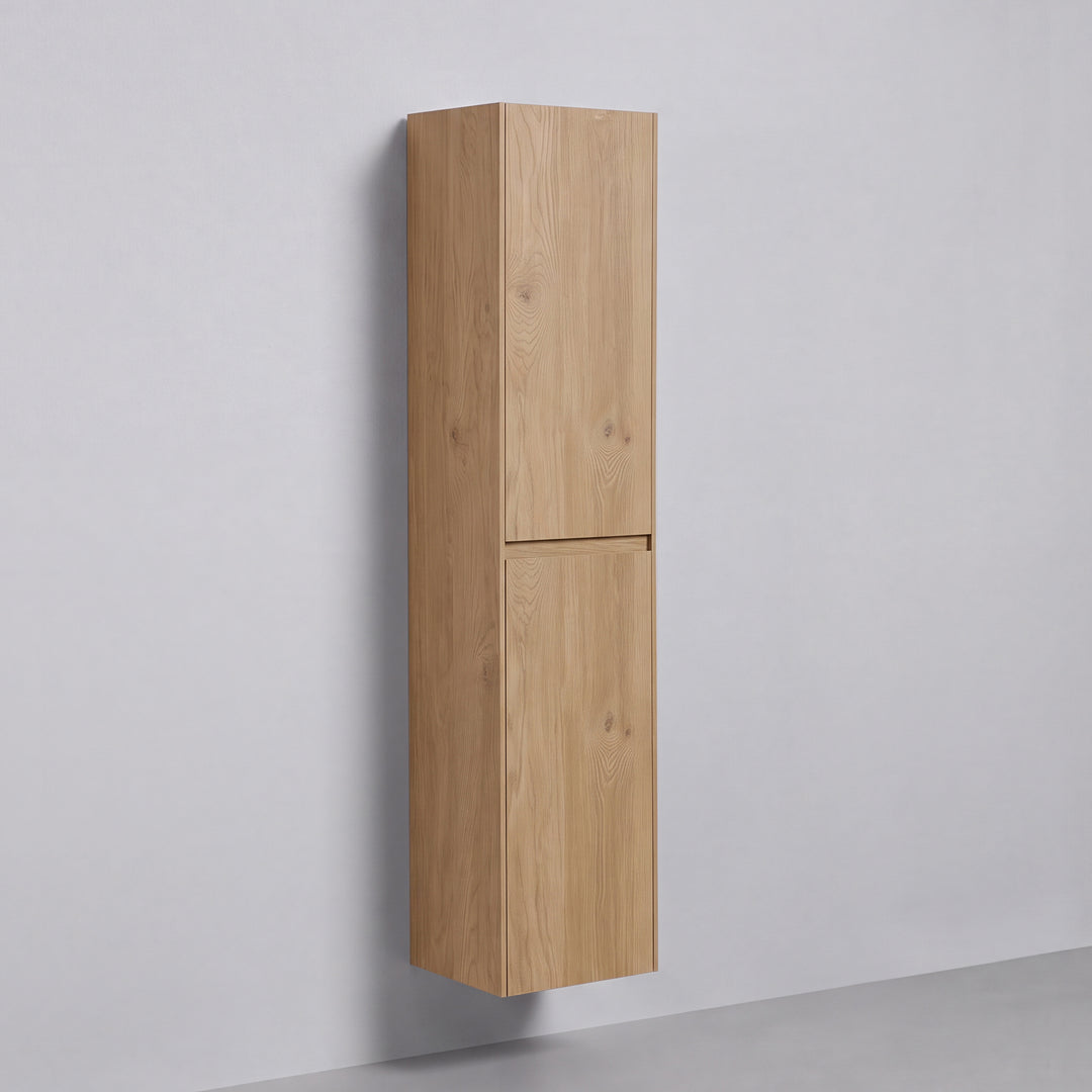 BAI Sonoma 16-inch Floating Bathroom Side Cabinet with Two Reversible Doors