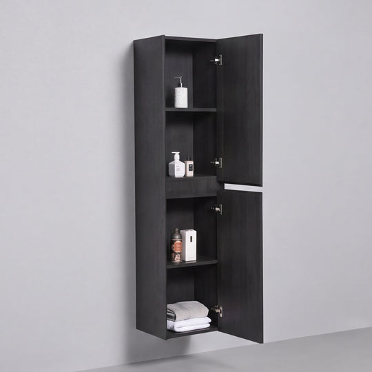 BAI Sonoma 16-inch Floating Bathroom Side Cabinet with Two Reversible Doors