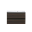 BAI Spa 32-inch Floating Bathroom Vanity with Matte White Sink