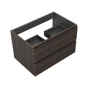 BAI Spa 32-inch Floating Bathroom Vanity with Matte Black Sink