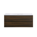 BAI Spa 47-inch Floating Bathroom Vanity with Matte White Sink