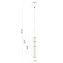 BAI 1301 Stained Glass 7" Pendant Light with Integrated LED
