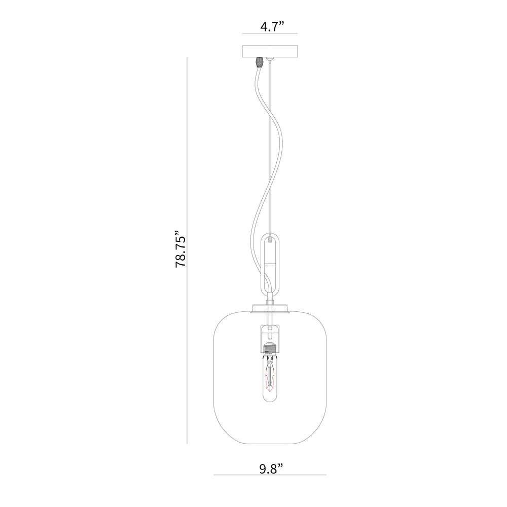 BAI 1306 Stained Glass 10" Pendant Light with Integrated LED