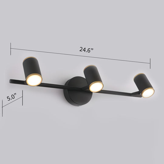 BAI 1325 LED 21" Mirror Lamp in Matte Black Finish