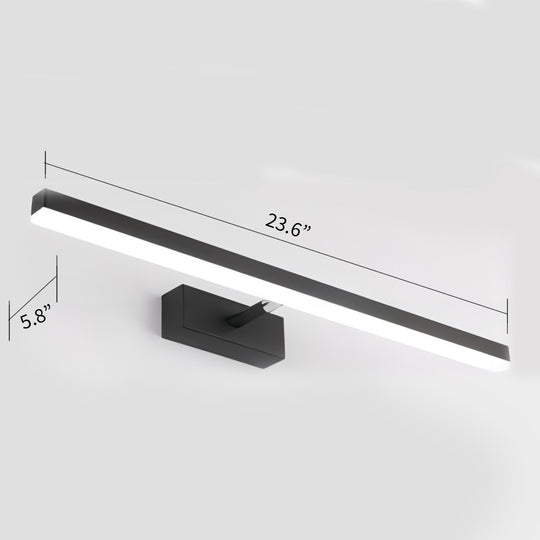 BAI 1326 LED 24" Mirror Lamp in Matte Black Finish