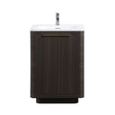 BAI Imola 24-inch Freestanding Bathroom Vanity with Gloss White Sink
