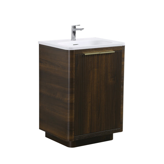BAI Imola 24-inch Freestanding Bathroom Vanity with Gloss White Sink