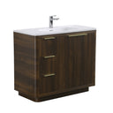BAI Imola 40-inch Freestanding Bathroom Vanity with Gloss White Sink