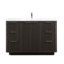 BAI Imola 47-inch Freestanding Bathroom Vanity with Gloss White Sink