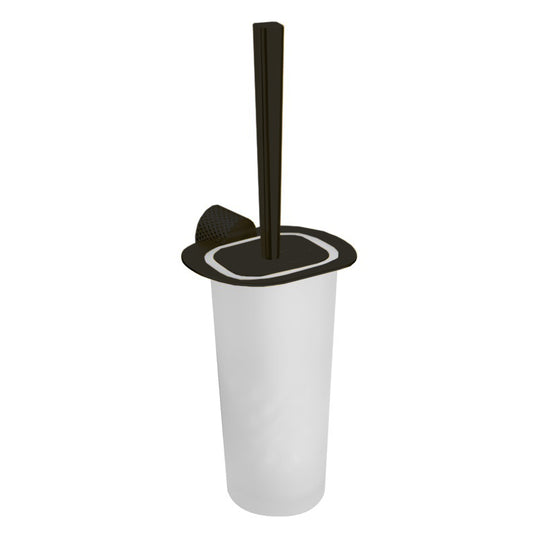 BAI Zen Transitional Bathroom Toilet Brush and Holder Set