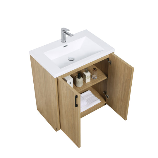 BAI Novo 30-inch Freestanding Bathroom Vanity with Gloss White Sink
