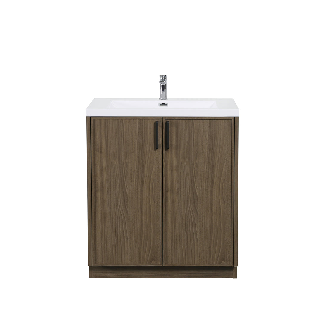 BAI Novo 30-inch Freestanding Bathroom Vanity with Gloss White Sink