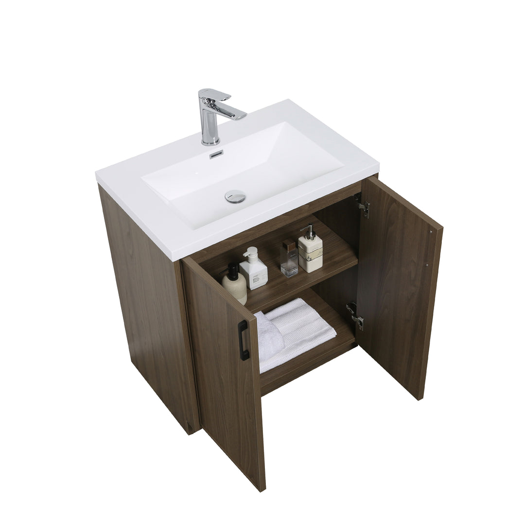 BAI Novo 30-inch Freestanding Bathroom Vanity with Gloss White Sink