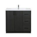 BAI Novo 36-inch Freestanding Bathroom Vanity with Gloss White Sink