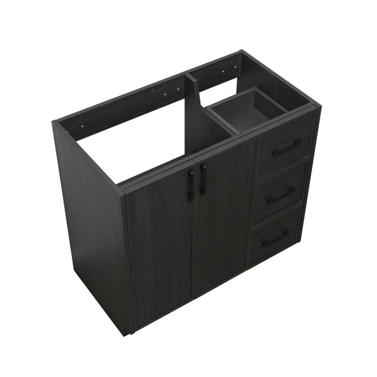 BAI Novo 36-inch Freestanding Bathroom Vanity with Gloss White Sink