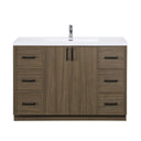 BAI Novo 47-inch Freestanding Bathroom Vanity with Gloss White Sink