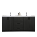 BAI Novo 71-inch Freestanding Bathroom Vanity with Gloss White Double Sink