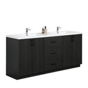BAI Novo 71-inch Freestanding Bathroom Vanity with Gloss White Double Sink