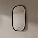 BAI 24-inch LED Bathroom Mirror with Anti Fog and Black Lit Frame