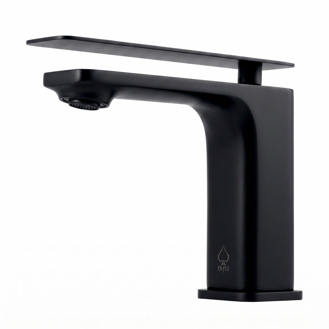 BAI Forma Single Hole Modern Square Bathroom Faucet