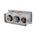 BAI 41050 a modern wall-mounted thermostatic shower fixture without any front trim shown against a plain white background.