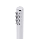 BAI 44000 slim modern handheld shower wand in polished chrome finish with gray rubber easy to clean nozzles.