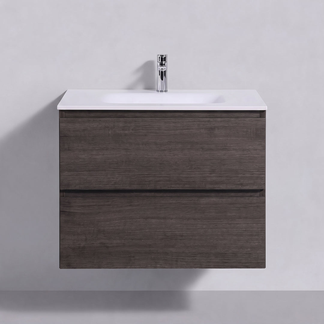 BAI Sonoma 26-inch Floating Bathroom Vanity with Matte White Sink