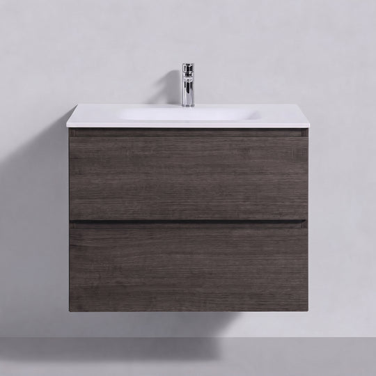 BAI Sonoma 26-inch Floating Bathroom Vanity with Matte White Sink