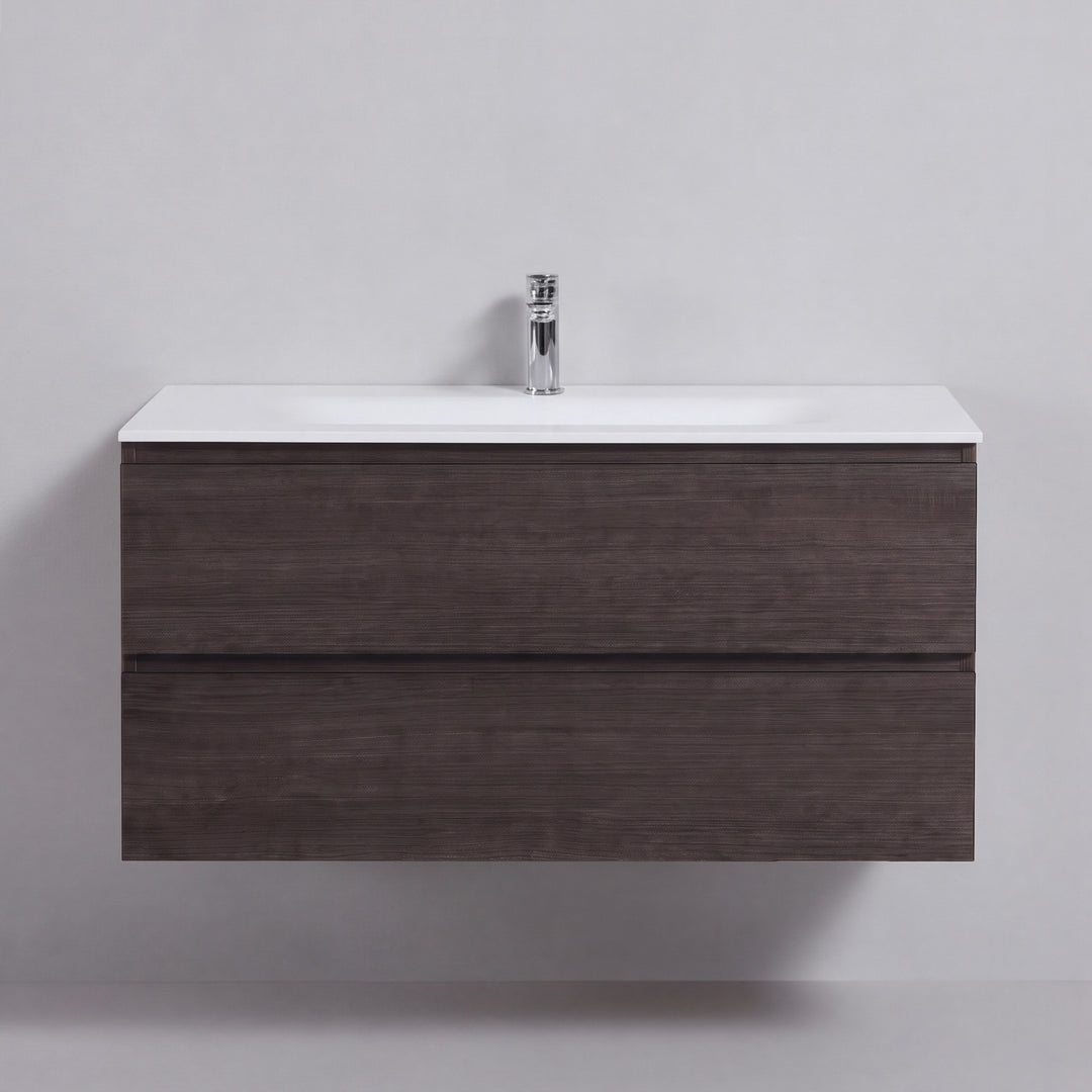 BAI Sonoma 42-inch Floating Bathroom Vanity with Matte White Sink