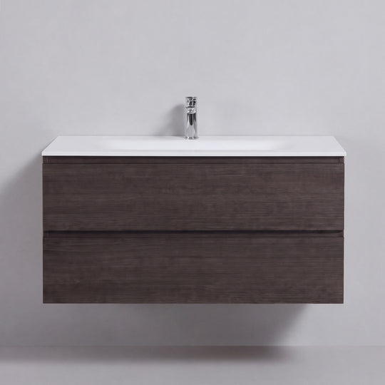 BAI Sonoma 42-inch Floating Bathroom Vanity with Matte White Sink