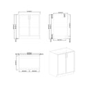 BAI Novo 30-inch Freestanding Bathroom Vanity with Gloss White Sink