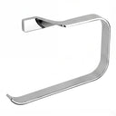 A modern wall-mounted towel ring holder with a polished chrome finish, shown against a plain white background.