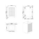 BAI Imola 24-inch Freestanding Bathroom Vanity with Gloss White Sink