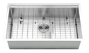 BAI 1287 Stainless Steel 16 Gauge Kitchen Sink Handmade 32-inch Undermount Workstation Single Bowl