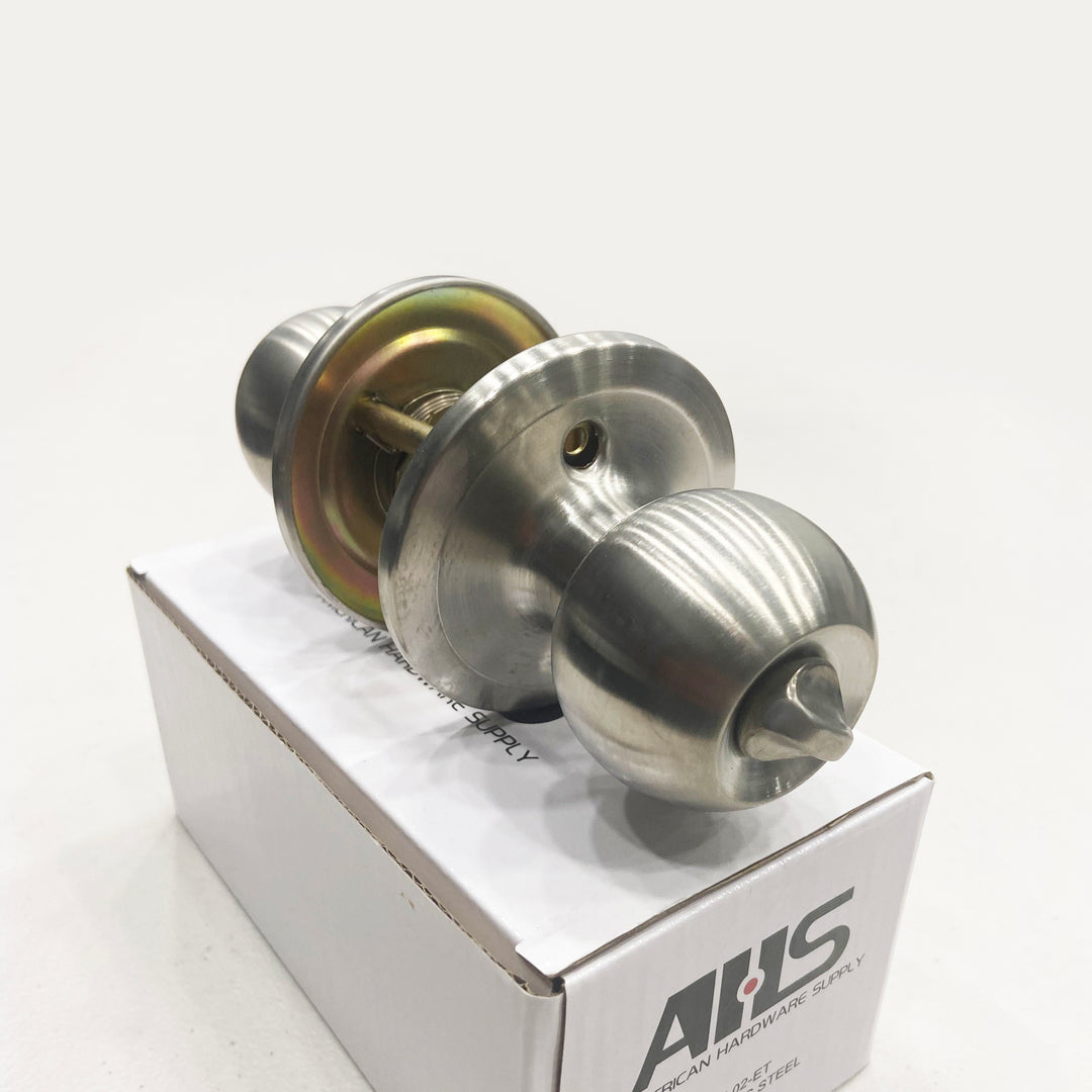 AHS Privacy Door Knob Set (RDTK-02-ET Stainless Steel)