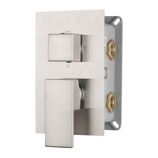 BAI 0131 Concealed Shower Mixer with Water Pressure Balance Valve in Brushed Nickel Finish