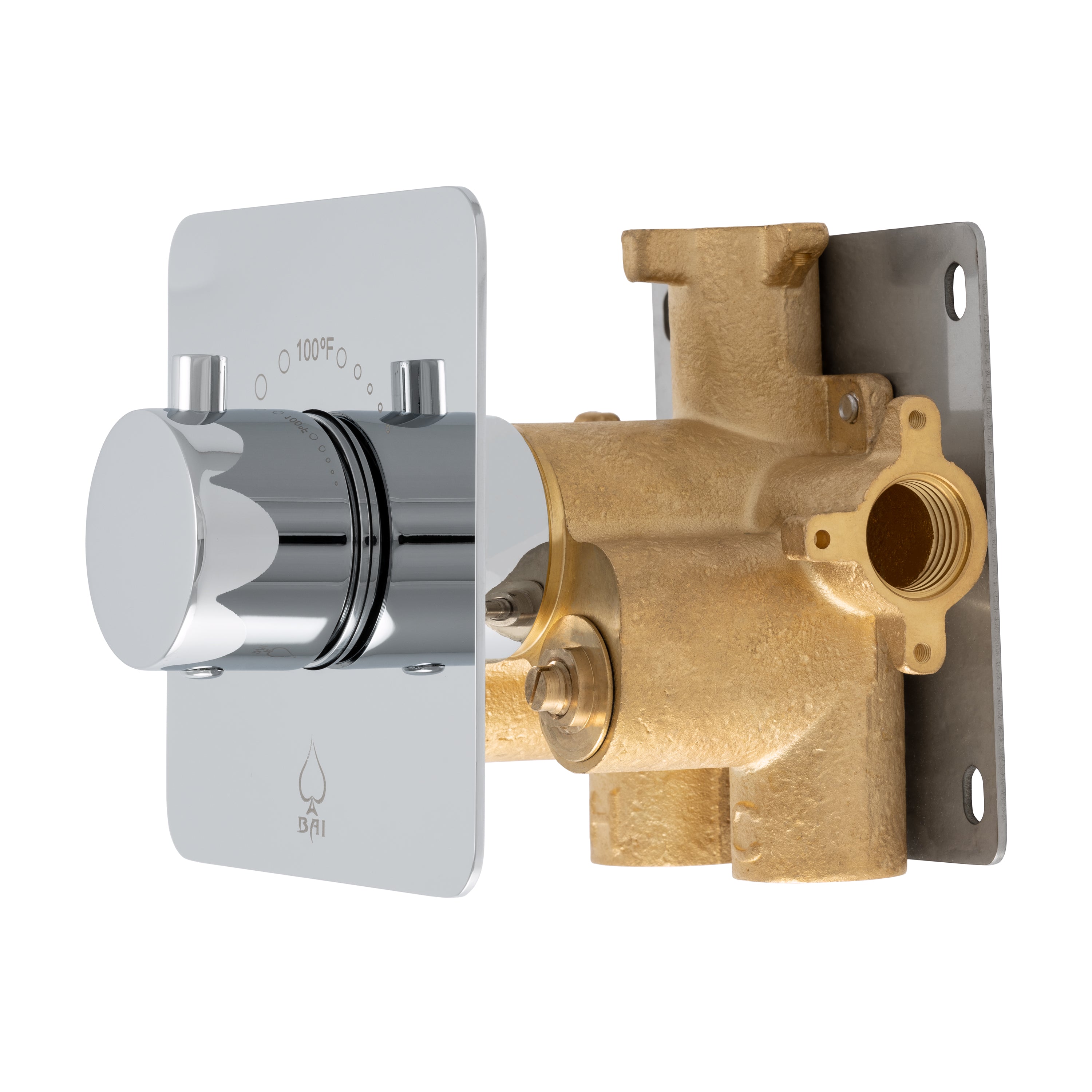 BAI 0138 Concealed Thermostatic Shower Mixer Valve with 3/4-inch